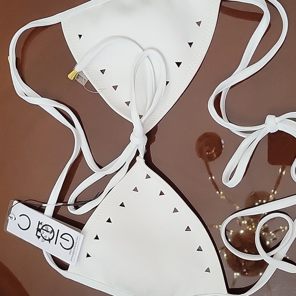 ***GIGI C White Christina Cutout Bikini Set. NWT*** - Picture 8 of 13